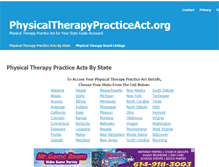 Tablet Screenshot of physicaltherapypracticeact.org